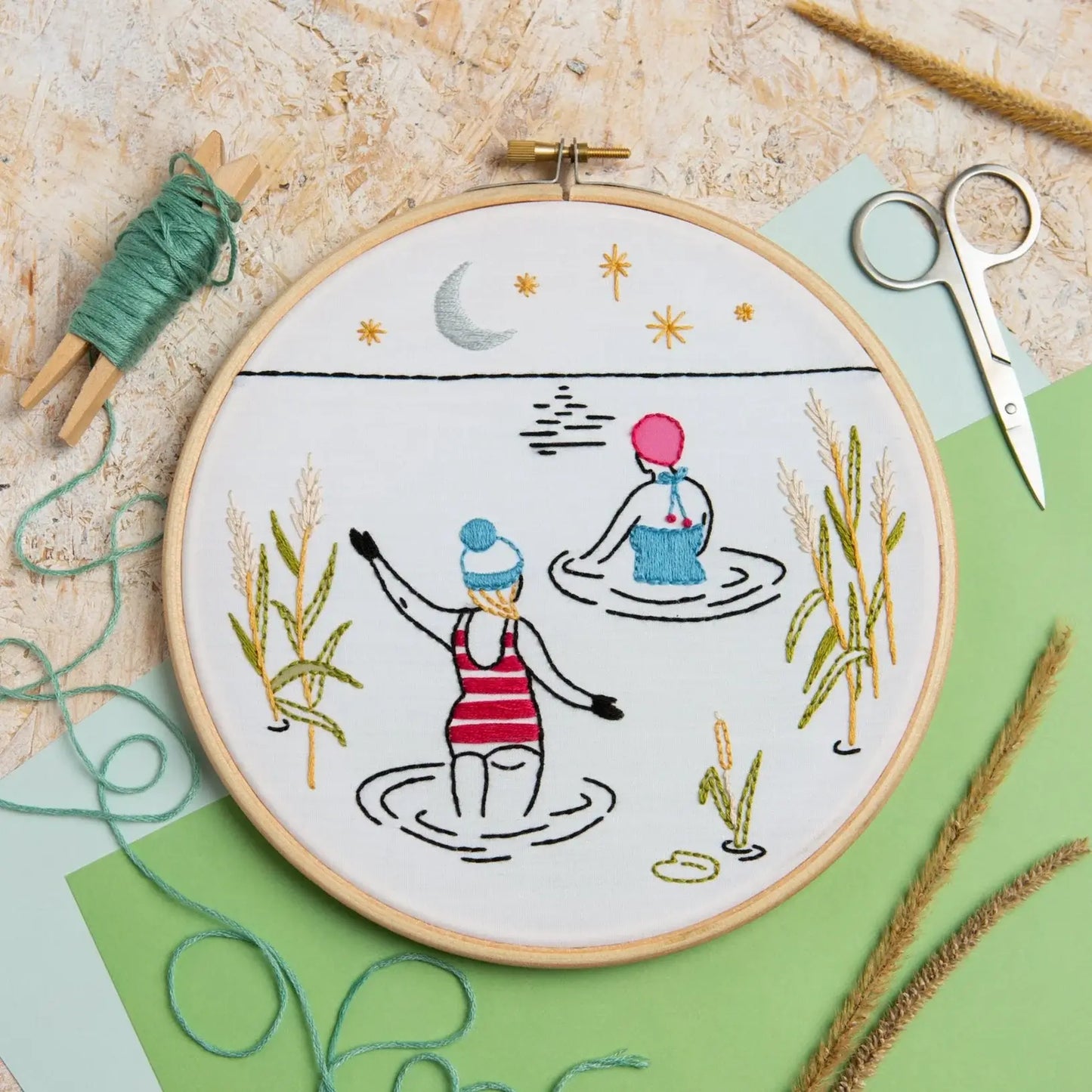 Sea Swimmers Embroidery Kit